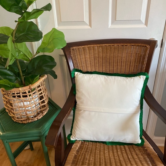 Pillow Cover Grandmillennial Monkeys - Pink Green Chinoiserie Staffordshire Dogs - Picture 17 of 17